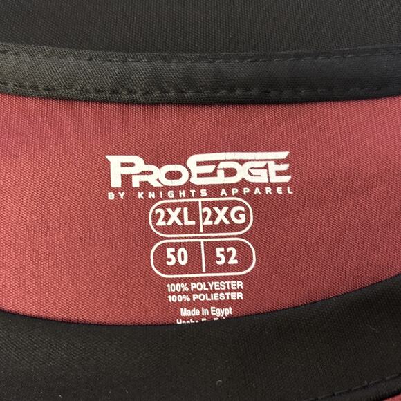 Pro Edge Mississippi State Bulldogs Shirt Mens 2XL Red Black NCAA College Tutone - Picture 3 of 7